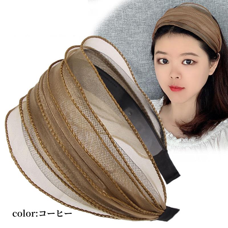 カチューシャ 幅広 痛くない レース 白髪隠し ターバン 大人 レディース ワイド カチューシャ いたくない ヘアバンド | ブランド登録なし | 15