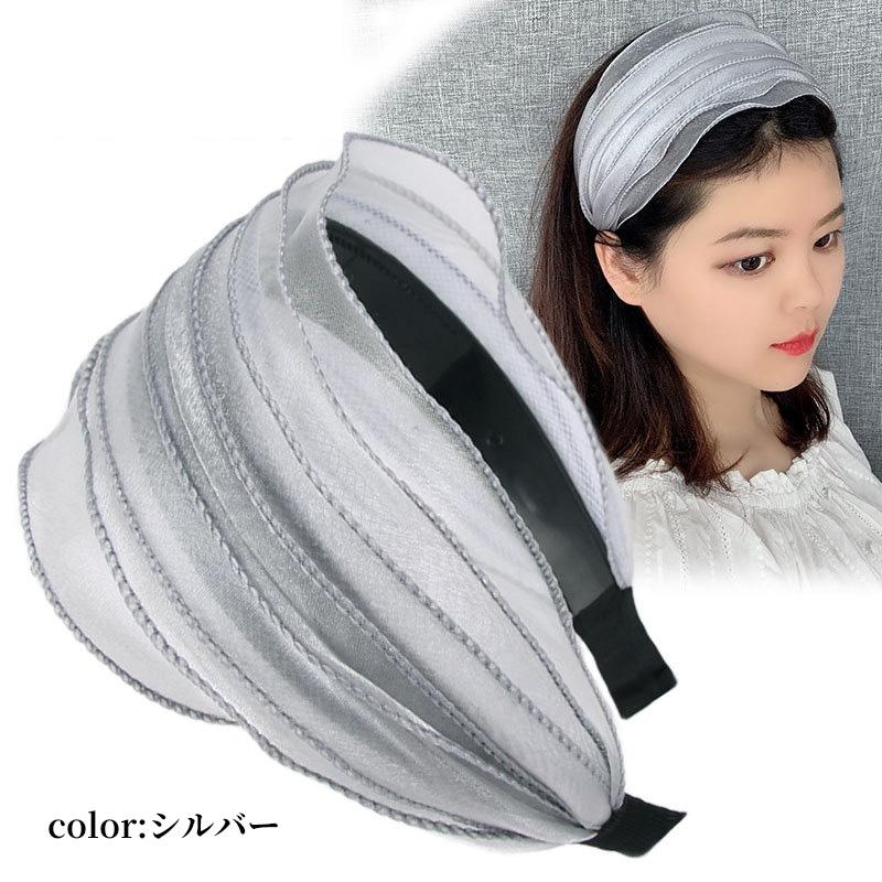 カチューシャ 幅広 痛くない レース 白髪隠し ターバン 大人 レディース ワイド カチューシャ いたくない ヘアバンド | ブランド登録なし | 16
