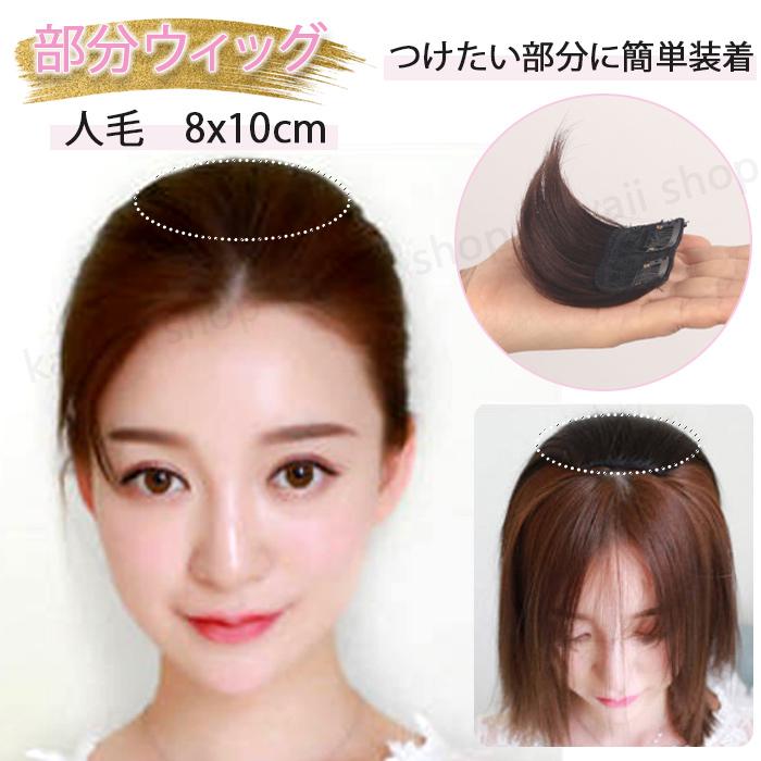 部分ウィッグ 円形脱毛症 頭頂部 人毛 100% 人毛ウィッグ 自然 女性 トップピース メンズ ヘアピース 白髪 安い 人毛 8ｘ10ｃｍ | ブランド登録なし | 04