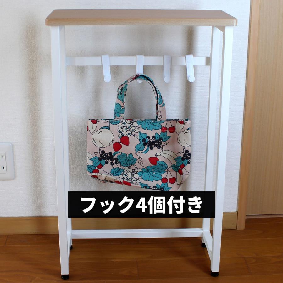 ナチュラル色 コンソールテーブル 玄関便利テーブル サイドテーブル