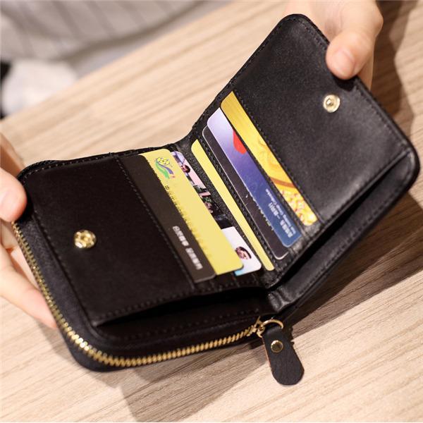 二つ折り財布 レディース メンズ ミニウォレット ファスナー おしゃれ 使いやすい 小銭入れ コインケース カード ウォレット かわいい |  | 08