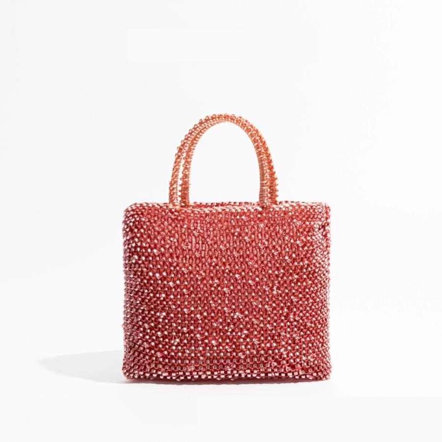 m◯ワイヤーバッグ　トートバッグ トートバッグ ワイヤーバッグ パーティーバッグ 編み物