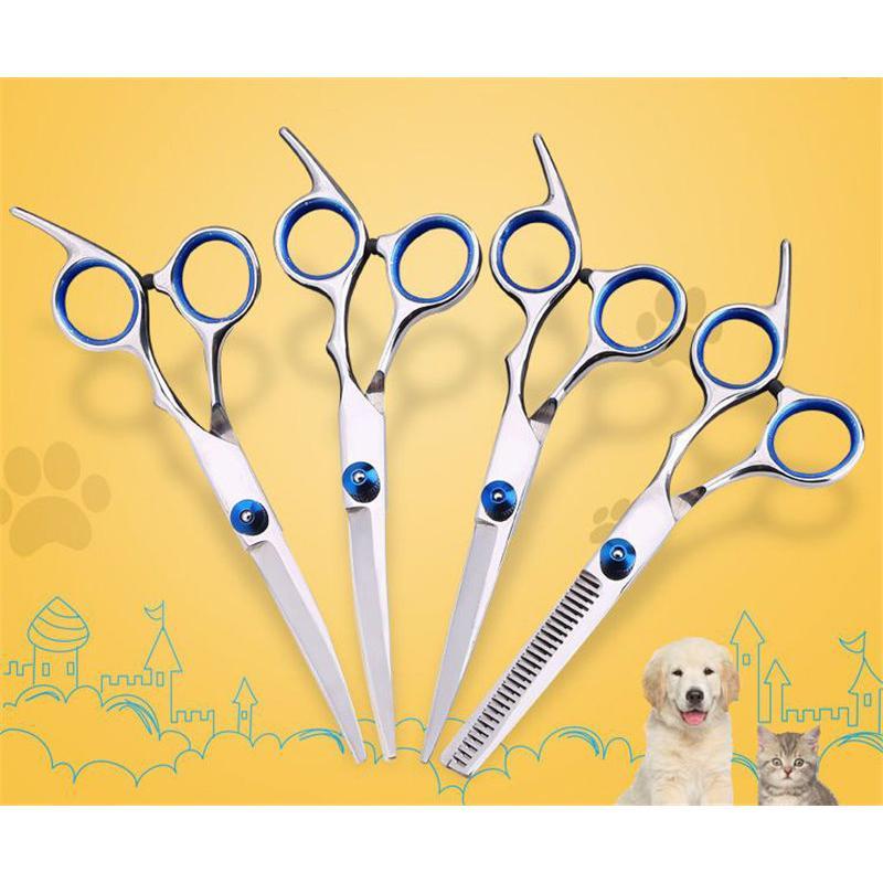 トリミング ハサミ ペット はさみ 6点セット 犬 猫 カーブシザー