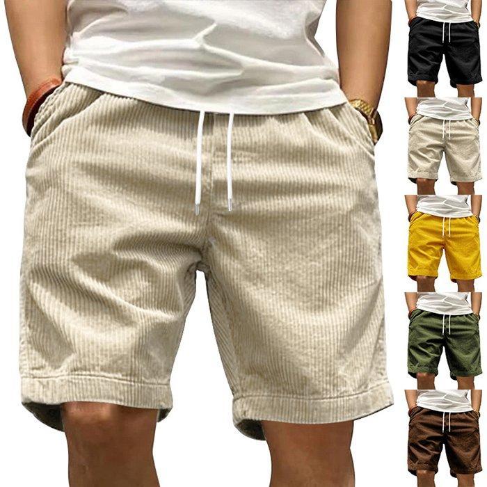 美品【定価13,200円】サマーコーデュロイ ショートパンツ M ショートパンツ メンズ コーデュロイ イージーパンツ 膝上 夏 サマー