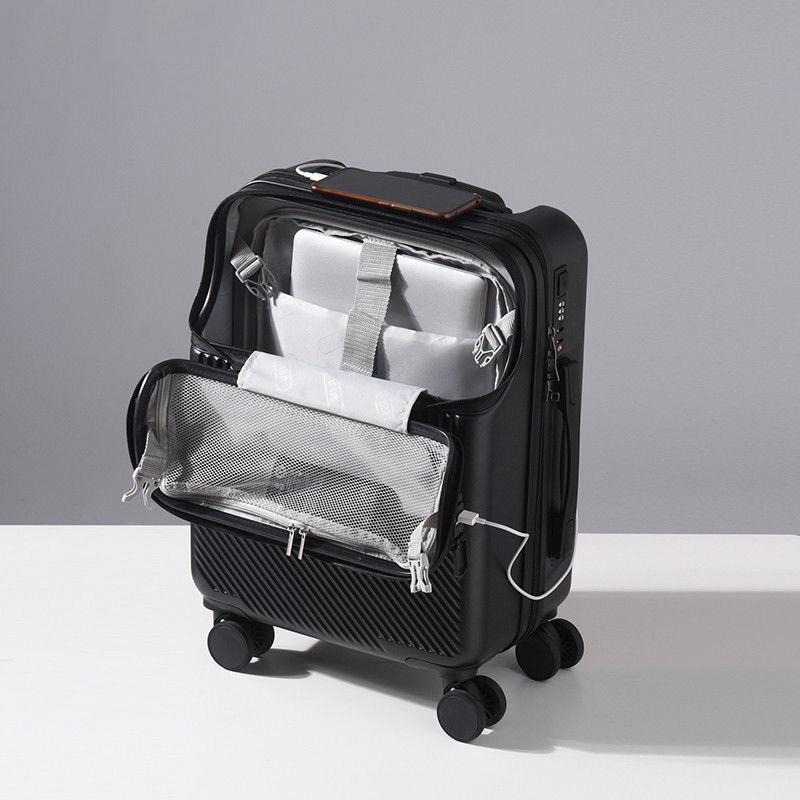 スーツケース 二泊三日 機内持ち込み USB充電可能 小型 短途旅行 おしゃれ 軽量 キャリーケース キャリーバッグ 旅行 高級感 韓国風の画像