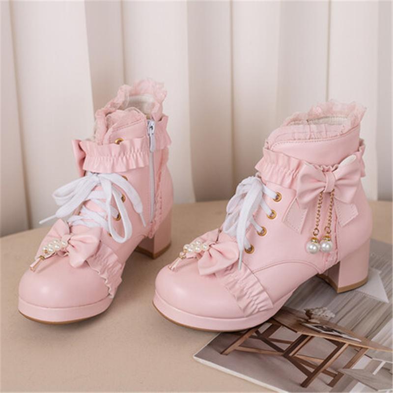 ロリータシューズ 革靴 レディース ロリータ 靴 シューズ ブーツ