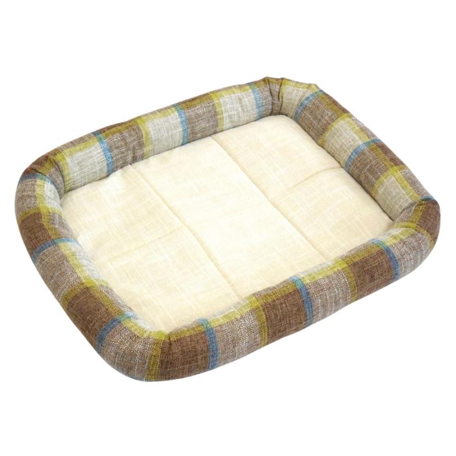 犬 猫 ペット マット STYRIA マドラスチェック ツイード ペットマット 春夏 夏 通年 洗える おしゃれ 可愛い 超小型犬 ケージ カート クレート シニア 滑り止め | STYRIA | 01