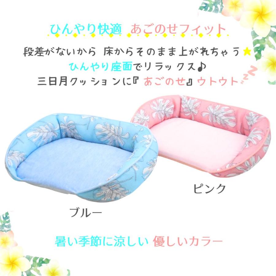 犬 猫 ペット ベッド STYRIA 冷感 モンステラ ひんやり ペットベッド オープン 夏 洗える クール 老犬 老猫 シニア 介護 おしゃれ フラット マット 段差 Ｍ 爆買 | STYRIA | 03