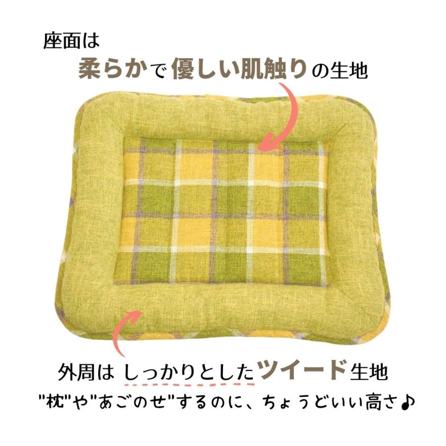 犬 猫 ペット マット STYRIA マドラスチェック ツイード ベッド 洗える 小型犬 おしゃれ しっかり シック 春夏 通年 オールシーズン インテリア 滑り止め | STYRIA | 04