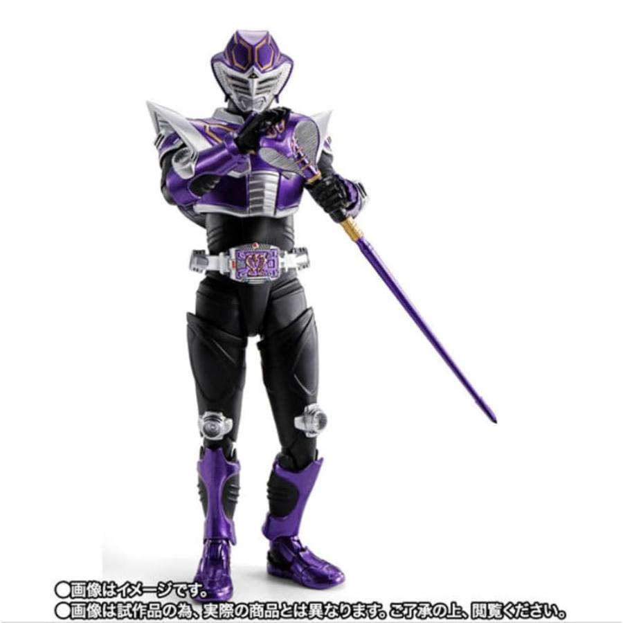 S.H，Figuarts（真骨彫製法） 仮面 ライダー王蛇 変身フォーム 約145mm PVC&ABS製 塗装済み可動フィギュア_5