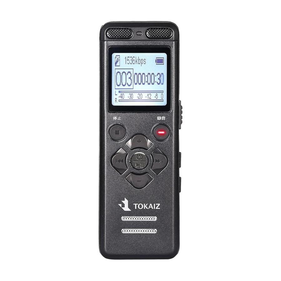 ボイスレコーダー 【新品】 TOKAIZ ボイスレコーダー 小型 icレコーダー 長時間 自動録音 内蔵