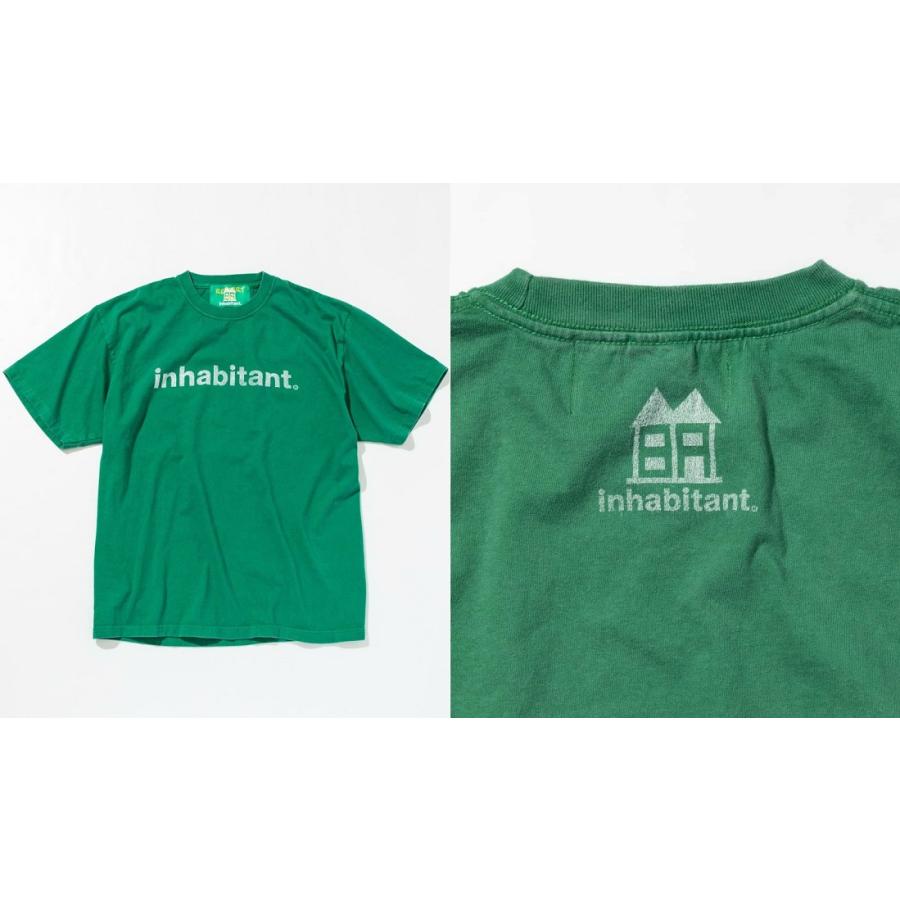 ヘビーウェイトコットンTシャツ inhabitant(インハビタント)Logo T-Shirt ism23ls10  メンズ レディース｜suave-tribe｜02