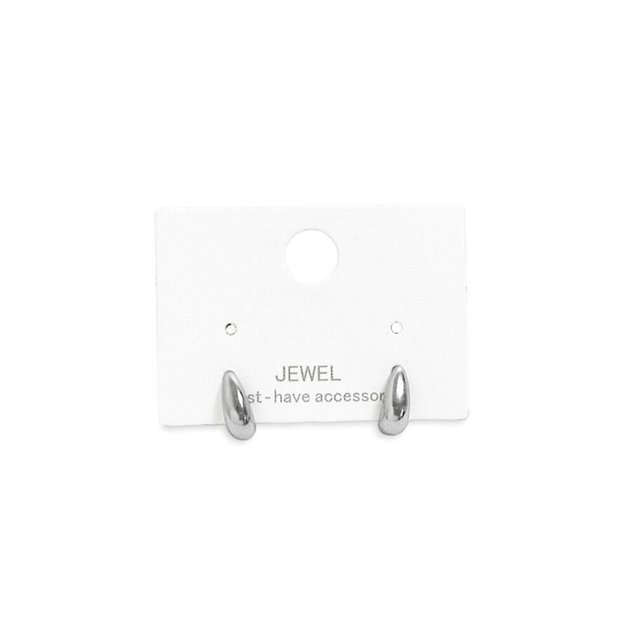 【小ぶりシンプルな雫型】ミニドロップステンレスピアス |  | 01