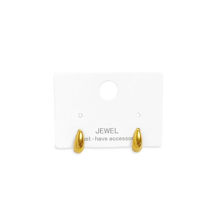 【小ぶりシンプルな雫型】ミニドロップステンレスピアス |  | 02