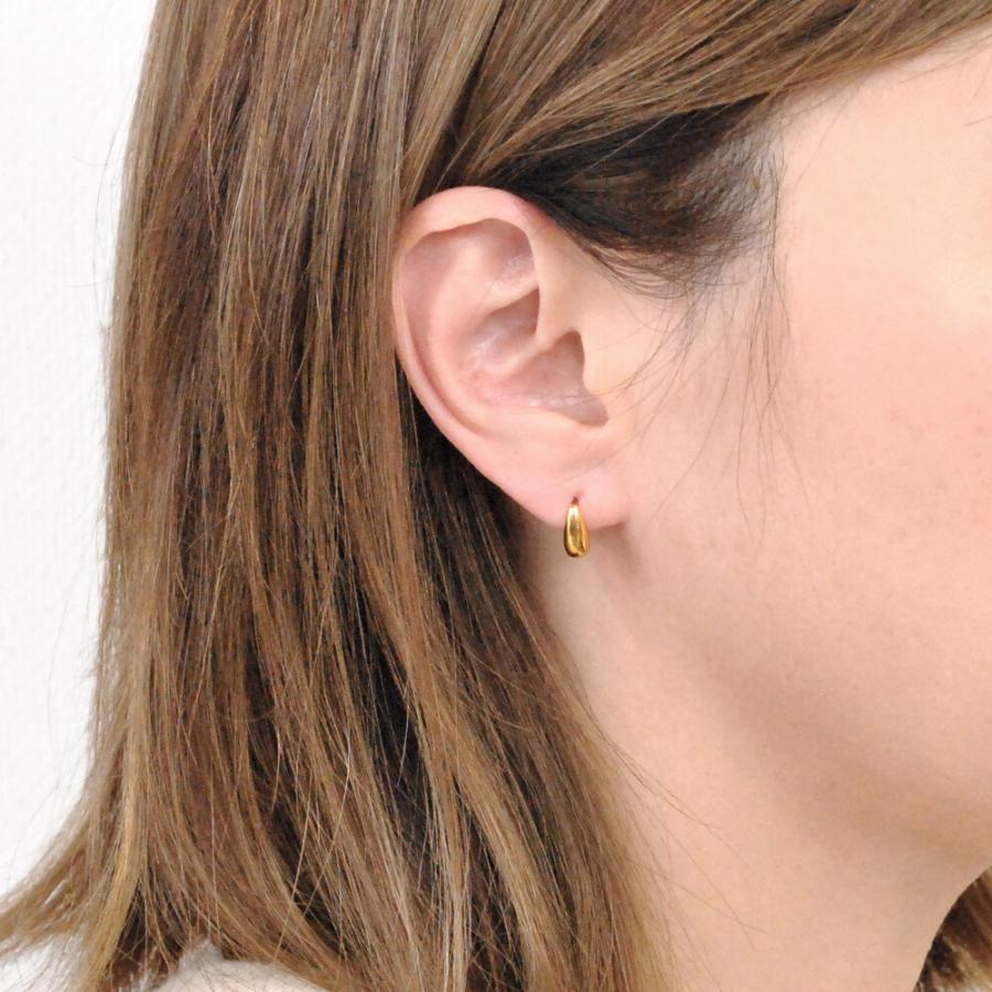 【小ぶりシンプルな雫型】ミニドロップステンレスピアス |  | 07