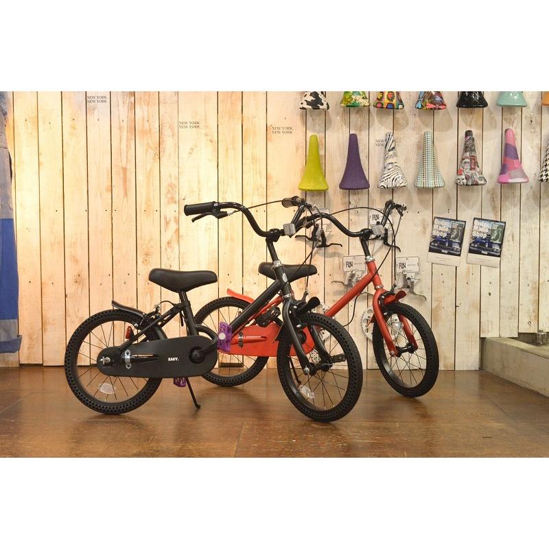 ノーパンク自転車 FUN EASY ビーチクルーザー 16インチ 完成車 補助輪 