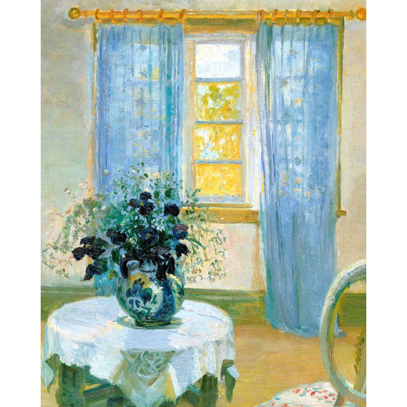 世界の名画　アンナアンカー　クレマチスのある室内 　ジクレーキャンバス複製画 豪華額装品 |  | 01