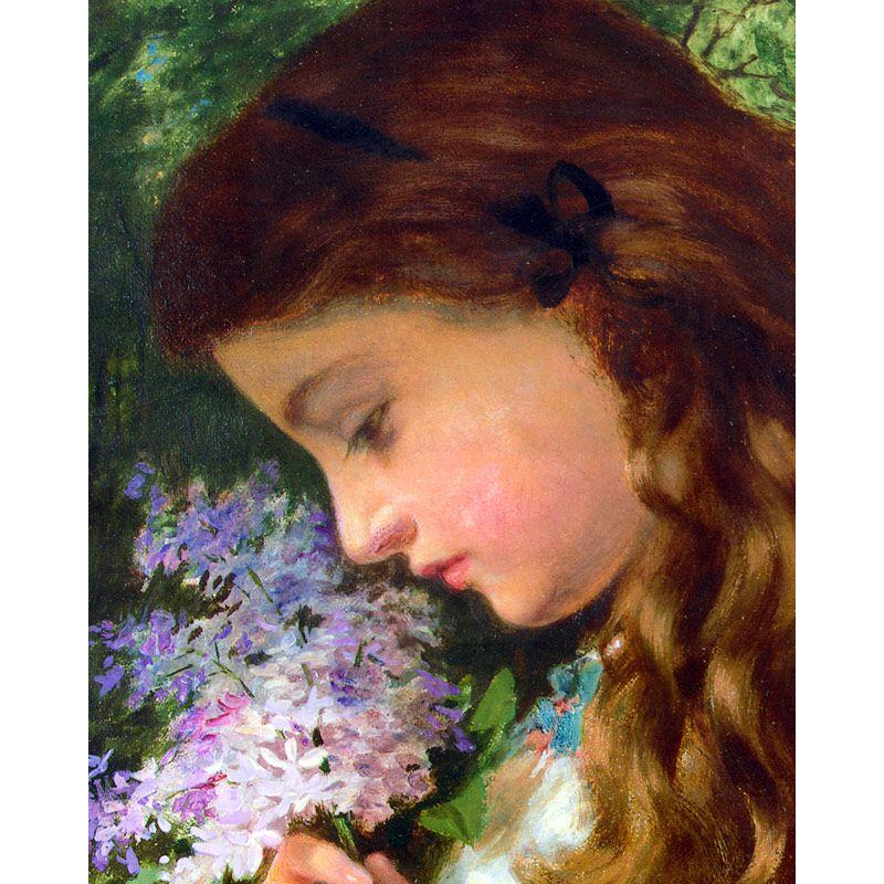 世界の名画　 ソフィーアンダーソン ライラックを持つ少女 　ジクレーキャンバス複製画 豪華額装品 |  | 01