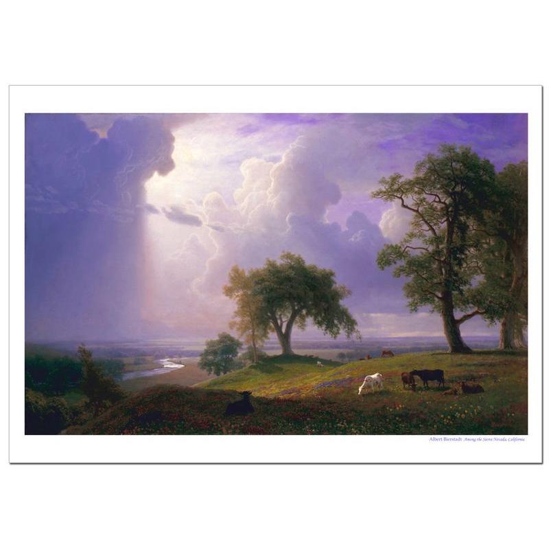 アルバート・ビアスタット　カリフォルニアの春　ジクレーポスター B4 (364ミリ×257ミリ) | 