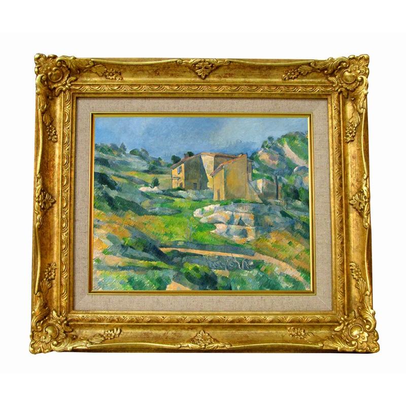 世界の名画　 セザンヌ Houses in Provence 　ジクレーキャンバス複製画 豪華額装品 | 