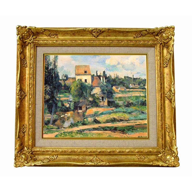 世界の名画　セザンヌ 　ポントワーズ 　ジクレーキャンバス複製画 豪華額装品 | 