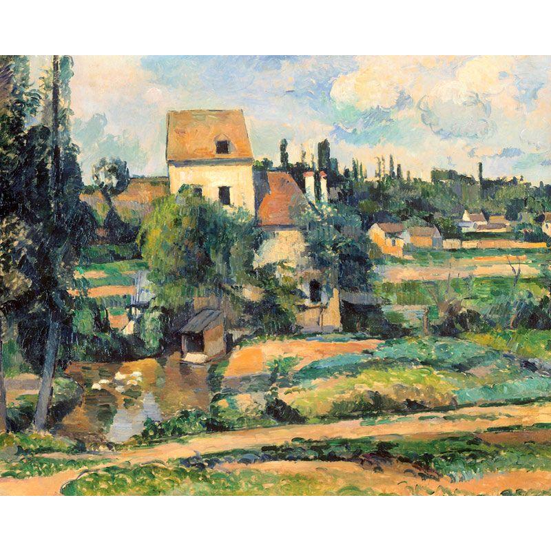 世界の名画　セザンヌ 　ポントワーズ 　ジクレーキャンバス複製画 豪華額装品 |  | 01