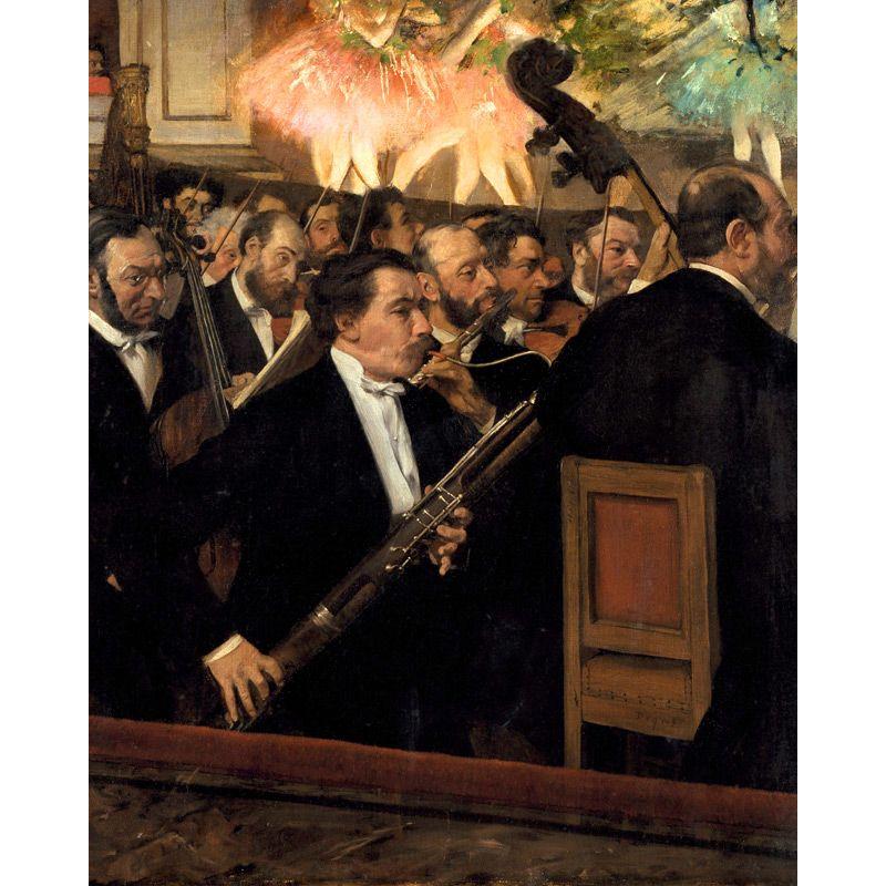 世界の名画　 ドガ　オペラ座のオーケストラ　　ジクレーキャンバス複製画 豪華額装品 |  | 01