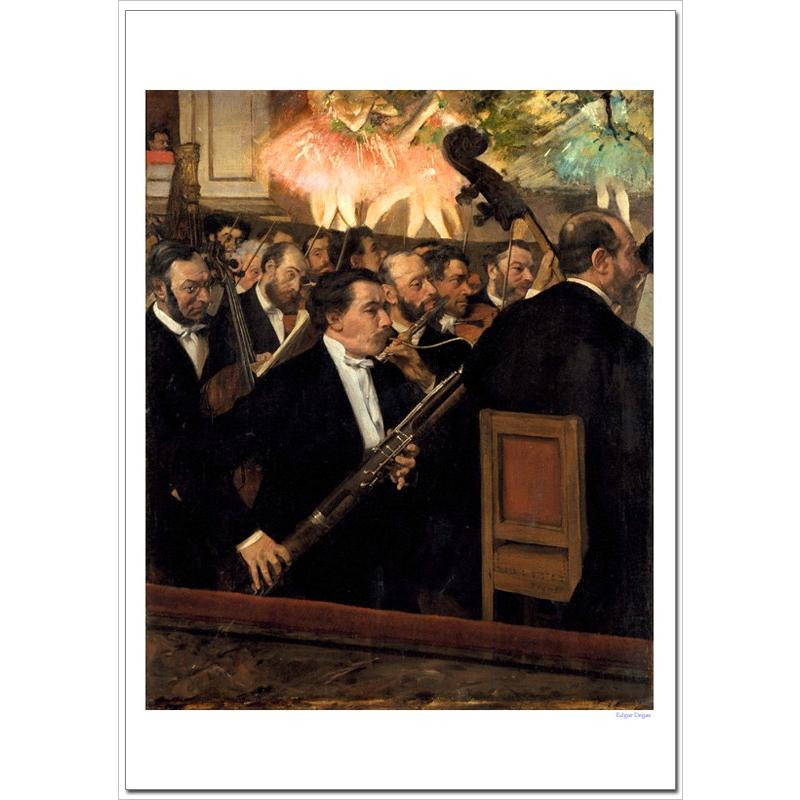 ドガ　オペラ座のオーケストラ　ジクレーポスター A2(420ミリ×594ミリ) | 
