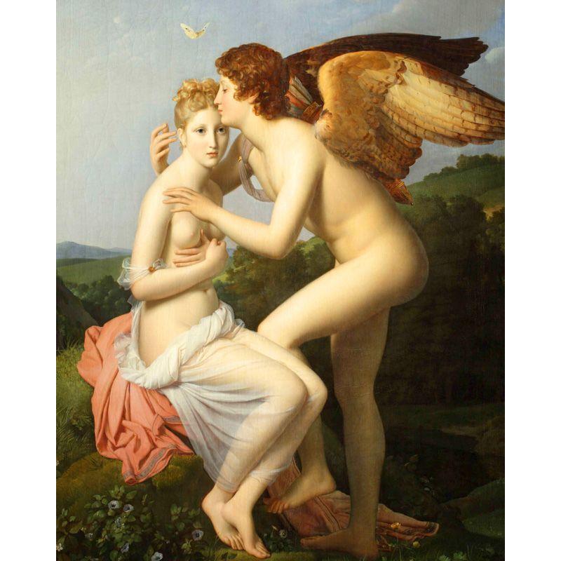 世界の名画　フランソワ・ジェラール　アモールとプシュケー　 ジクレーキャンバス複製画 豪華額装品 |  | 01