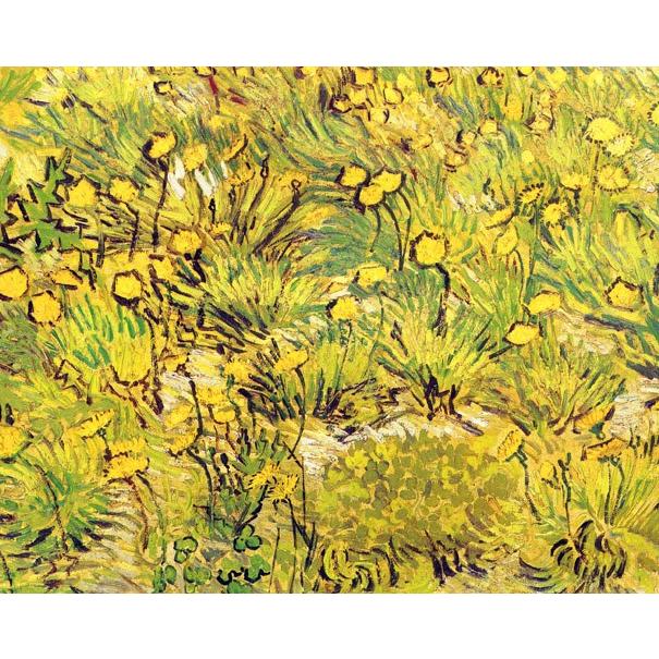 世界の名画　ゴッホ 黄色い花の野  ジクレーキャンバス複製画 豪華額装品 |  | 01
