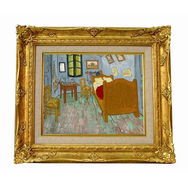 世界の名画　ゴッホ ゴッホの寝室　ジクレーキャンバス複製画 豪華額装品 | 