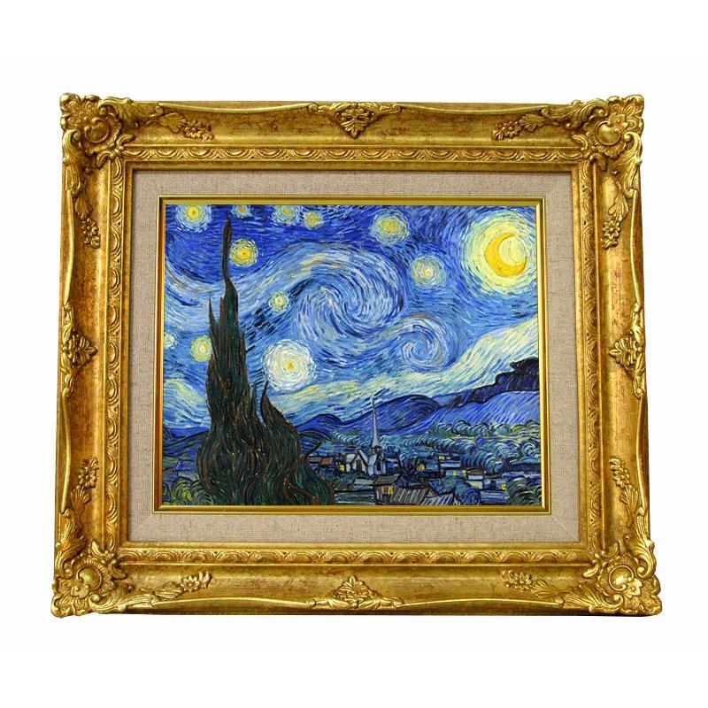 世界の名画　ゴッホ　星月夜 ジクレーキャンバス複製画 豪華額装品 : gogh15fg : サクシード21 - 通販 - Yahoo!ショッピング