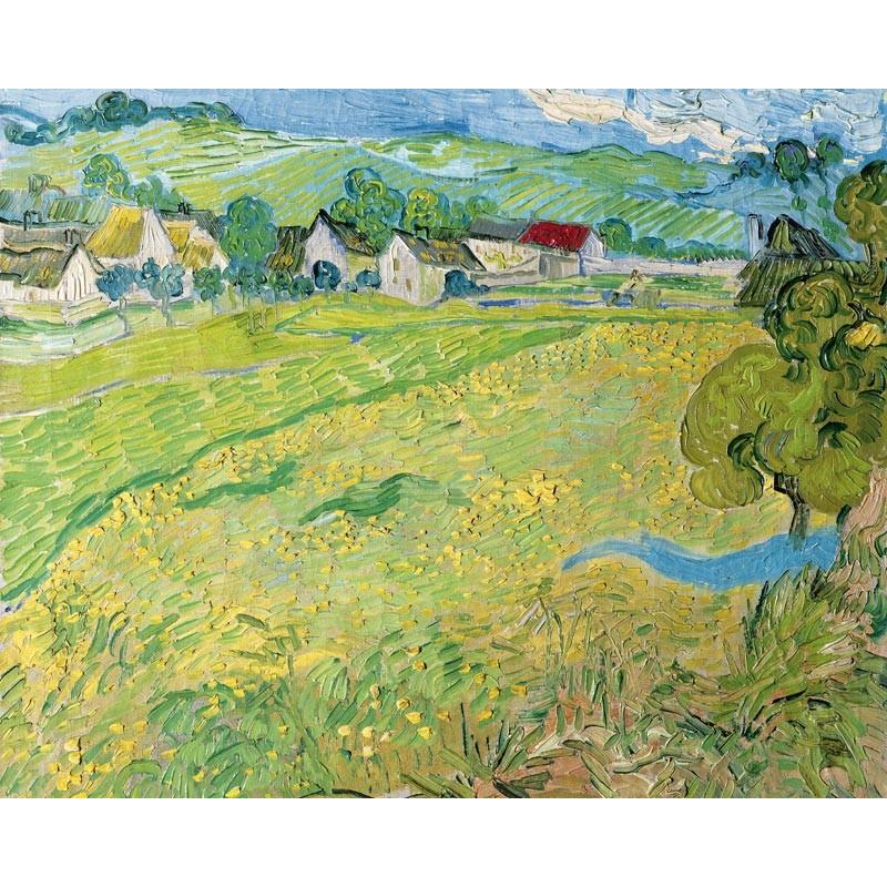 世界の名画 ゴッホ オーヴェル近郊ヴェセノの眺め ジクレー