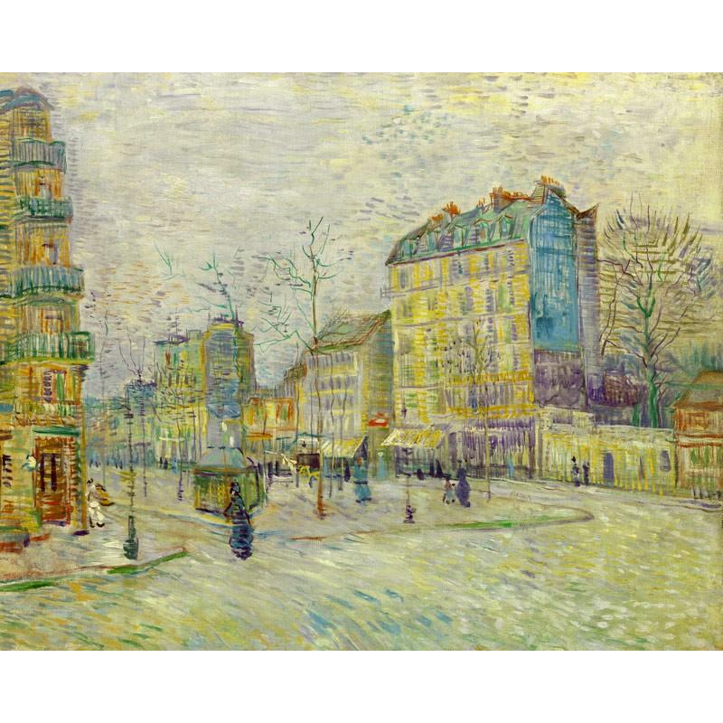 世界の名画　 ゴッホ 　クリシー大通り　ジクレーキャンバス複製画 豪華額装品 |  | 01