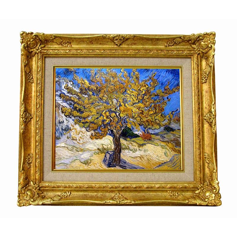 世界の名画　ゴッホ 　クワの木　ジクレーキャンバス複製画 豪華額装品 | 