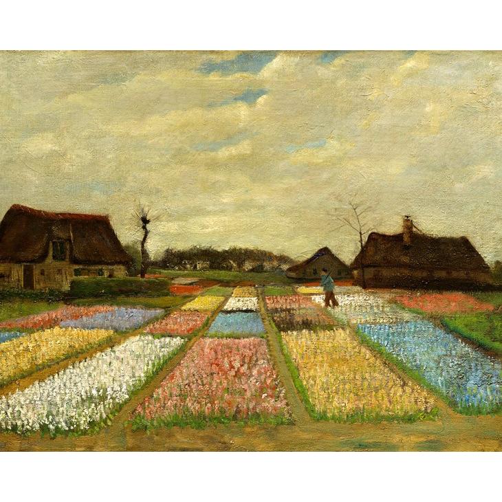 世界の名画　ゴッホ チューリップ畑　ジクレーキャンバス複製画 豪華額装品 |  | 01