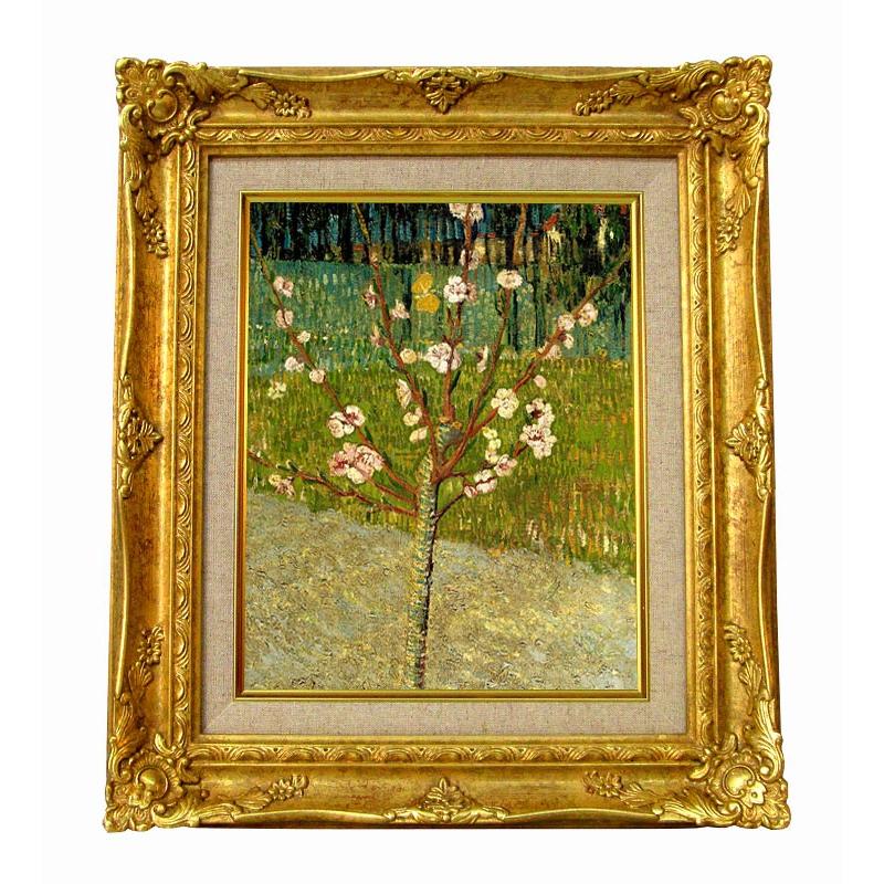 世界の名画　ゴッホ 花咲くアーモンドの木 ジクレーキャンバス複製画 豪華額装品 | 