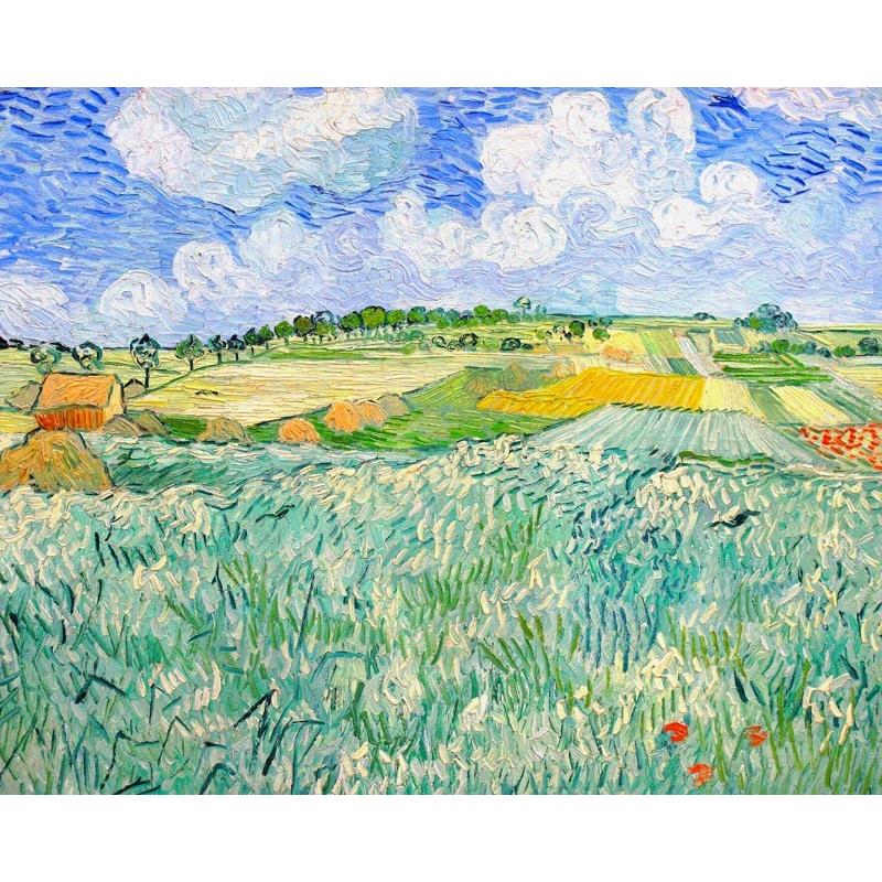 世界の名画　 ゴッホ　 オーヴェル近くの平野　ジクレーキャンバス複製画 豪華額装品 |  | 01