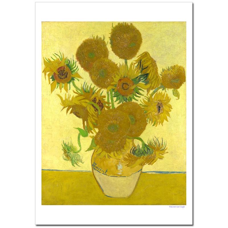 限定地域お届け無料！超大型！超高細プリント！ゴッホ ひまわり 15本 額縁つき オーダー油絵 】ゴッホ ひまわり（15本のひまわり） 【選べる
