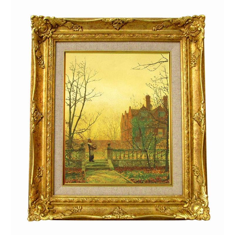 世界の名画　グリムシャウ　Autumn Gold　 ジクレーキャンバス複製画　豪華額装品 | 