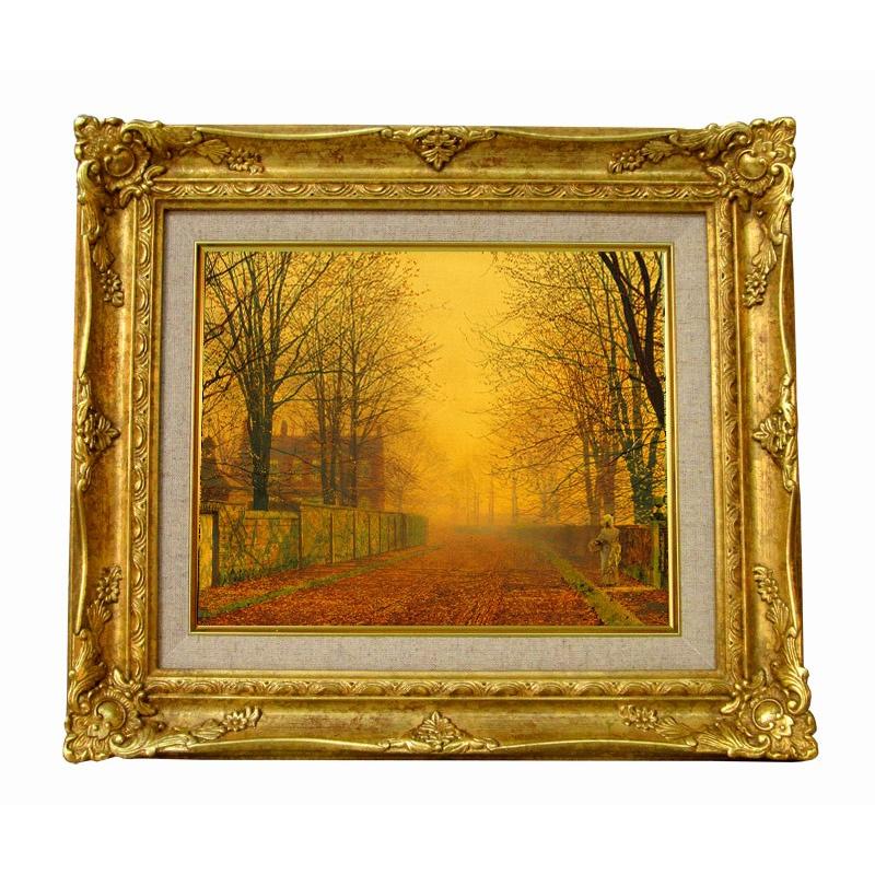 世界の名画　グリムシャウ　Evening Glow Late  ジクレーキャンバス複製画　豪華額装品 | 