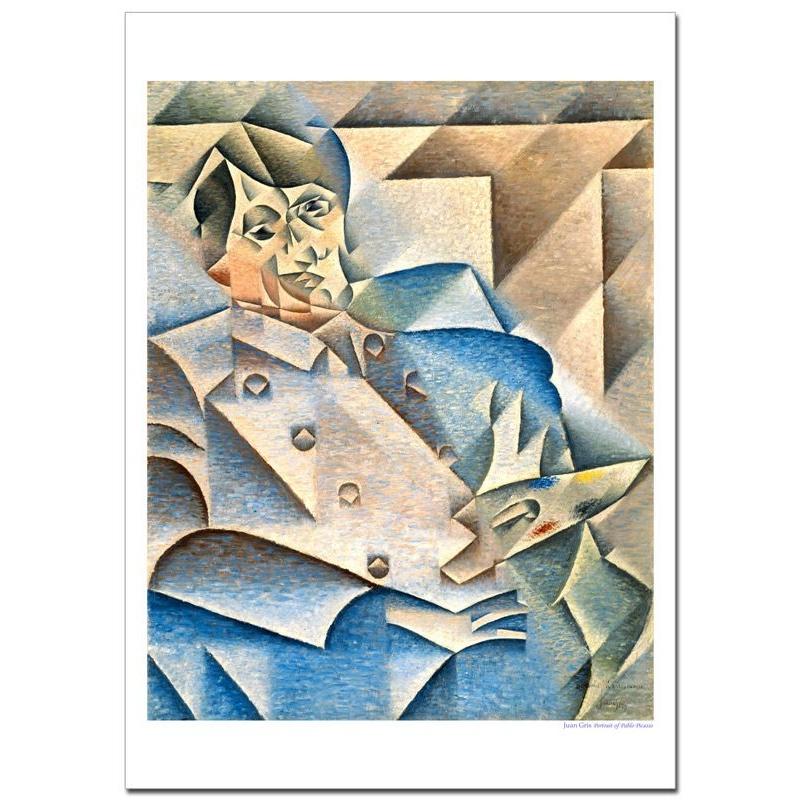 ファングリス パブロ・ピカソの肖像 ジクレーポスターA1（594ミリ×841