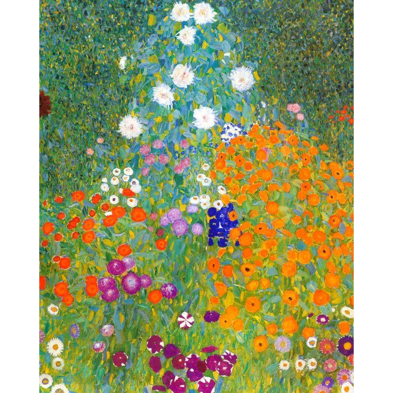 世界の名画 クリムト 農家の庭 ジクレーキャンバス複製画 豪華額装品