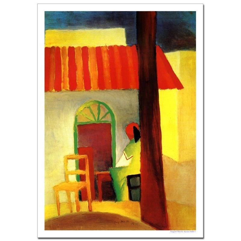 マッケ　トルコ風カフェ I 　ジクレーポスター B3(364ミリ×515ミリ) | 