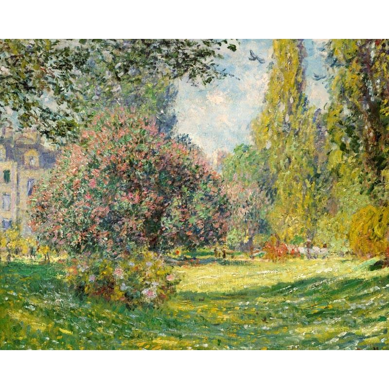 世界の名画　モネ　モンソー公園　ジクレーキャンバス複製画 豪華額装品 |  | 01