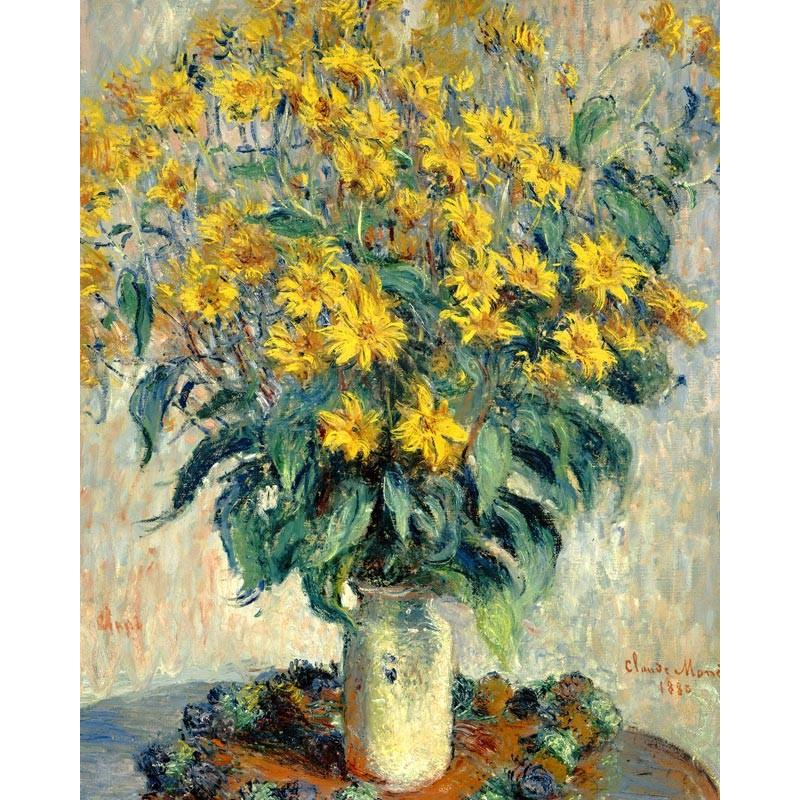 世界の名画　モネ　キクイモ　ジクレーキャンバス複製画 豪華額装品 |  | 01