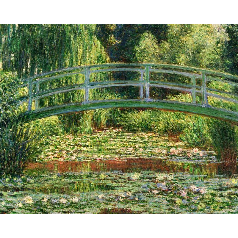 世界の名画　モネ　日本の橋　ジクレーキャンバス複製画 豪華額装品 |  | 01
