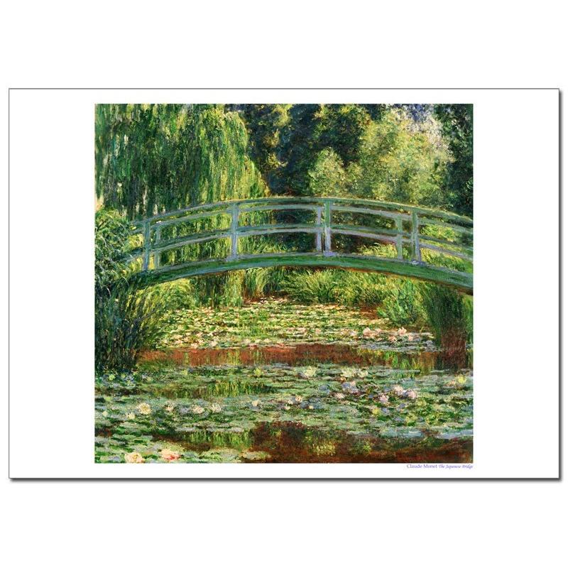 モネ 日本の橋　ジクレーアートポスター　A2 (594ミリ×420ミリ) | 