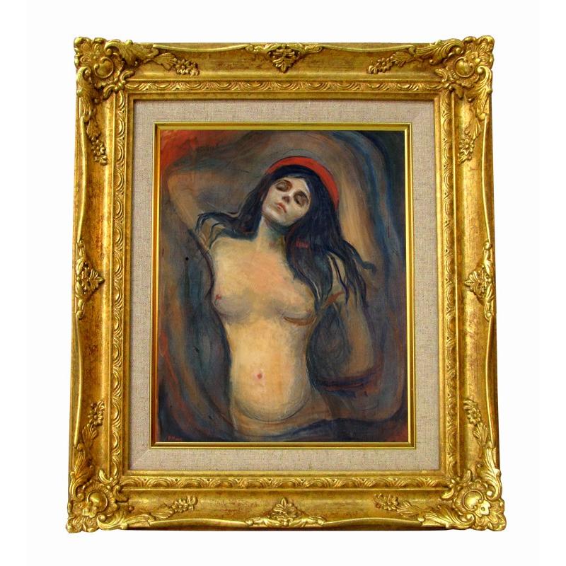 世界の名画　ムンク　 マドンナ　ジクレーキャンバス複製画 豪華額装品 | 