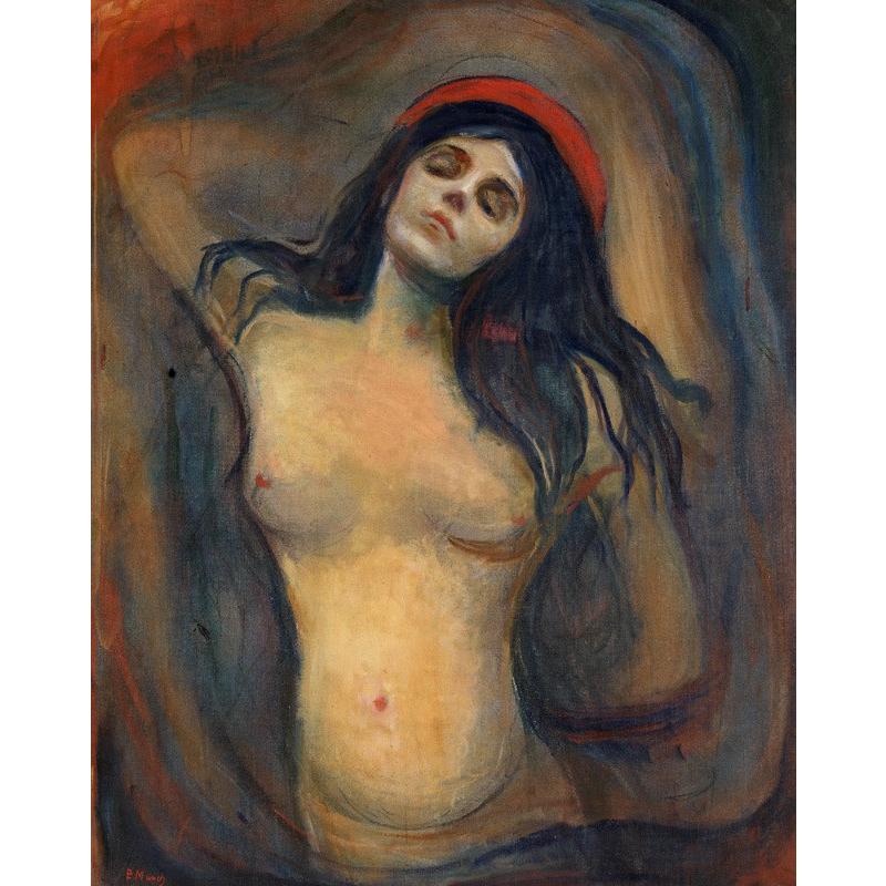 世界の名画　ムンク　 マドンナ　ジクレーキャンバス複製画 豪華額装品 |  | 01